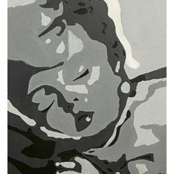 Original Acrylic Painting "THE MADONNA OF MILITARY MOTHERS" Signed 24 x 24 - Picture 3 of 7